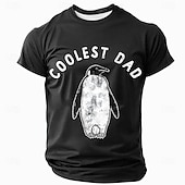 voordelige 3D-T-shirts voor heren-Voor heren Grappig jargon vader T-shirt Korte mouw T-shirt 3D-afdrukken Strakke ronde hals Overhemd Modieus Dagelijks Basic Straat Casual Dagelijks Zwart Rood blauw Zomer Lente Kleding S M L XL XXL