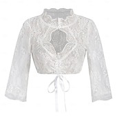 cheap Dirndl-Women&#039;s Bavarian Dirndl Lace Dress with Embroidered Apron and Blouse for Oktoberfest