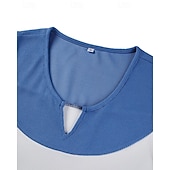 preiswerte Fitness Tank-Tops-Herren Tank Top Weste Unterhemd Ärmelloses Shirt Ärmellos V Ausschnitt Sommer Farbblock Mode Designer Basic Patchwork Jacquard Urlaub Straße Ausgehen Weiß Top T-Shirt für Herren