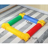baratos Atividade ao Ar Livre-Jogos de chão Montessori para áreas internas/externas - prancha de equilíbrio com design circular para crianças &amp;brinquedo de ponte de madeira para condicionamento físico pré-escolar &amp;treinamento de