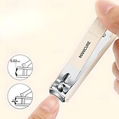 baratos Cuidados Pessoais &amp; Saúde-Conjunto de cortadores de unhas com ferramentas para cuidados com as unhas, kit de manicure e pedicure com estojo de armazenamento, conjunto de cortador de unhas de aço inoxidável para presente para