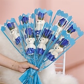 cheap Gifts-Romantic Bear Soap Bouquet, Ideal Gift for Mother&#039;s Day, Valentine&#039;s Day, Father&#039;s Day, Christmas, Wedding Party, and Home Decoration, Simulation Flower for Event Promotion
