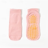 preiswerte Persönliche Pflege &amp; Gesundheit-4 Paar Grip-Pilates-Socken für Damen, rutschfeste Yoga-Sportsocken, atmungsaktive Trampolin-Grip-Socken für Kinder und Erwachsene, Baby-Bodensocken mit Silikon-Grip für Tanz, Zuhause, Fitnessstudio,