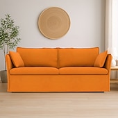 cheap Sofa Cover-Sofa Cover Suitable For BACKSÄLEN Sofa Solid Color Quilted Velvet Slipcovers