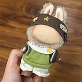 billiga Gåvor-kläder för Labubu, klädset för Labubu docka, hatt kläder ryggsäck för Labubu, snygga bedårande dockkläder accessoarer (ingen docka)