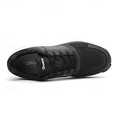 cheap Men&#039;s Golf Shoes-Men&#039;s Black and Gray Golf Shoes with Non-Slip Sole - Comfortable and Durable Footwear for Professional Golfers