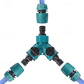 cheap Watering &amp; Irrigation-Y-Type Three-Way Connector with Three 1/2&quot; Quick-Release Fittings, Water Pipe Splitter