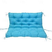 baratos Cobertura de Sofa-Almofada de assento de balanço grossa para balanço externo, almofadas de reposição para balanço de varanda de 2 ou 3 lugares, verde
