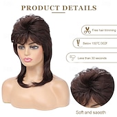 cheap Historical Wigs-Mullet Wigs for WomenJoe DirtEmo Wig80s 90s Costumes Fancy Party Accessory Cosplay Wig Halloween Man