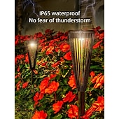 abordables Luces de camino y linternas-Luces solares LED para caminos al aire libre, impermeables, IP65, con encendido y apagado automático y 2 modos de iluminación. Iluminación de paisajes al aire libre para patios, jardines, caminos,