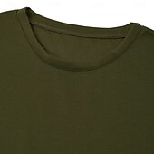 economico Canotte da palestra-Per uomo Maglietta Maglie traspiranti Manica Corta Girocollo Estate Semplice Sport Moda Leggero Vacanza Casuale Ferie Nero Bianco Rosso Maglietta Top per Uomo