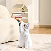 baratos Brinquedos Para Gatos-Brinquedo com Penas Brinquedo interativo com Removível Durável Exercício para animais de estimação Liberando Pressão Pet Training para Gatos Gatinho Interior Exterior Brinquedos Para Pet