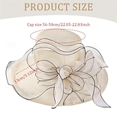 billiga Vilda västern-fascinatorhattar för kvinnor, bredbrättad organzahatt för kyrkteaparty, elegant vintage moderiktig mössa för bröllop, fascinator, cocktailparty, beige, fascinatorhattar för kvinnor te, hatt