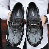 halpa Miesten lenkkarit-Miesten tummanruskeat loaferit solkikoristeilla – muodikkaat slip-on-kengät toimistolle, arkeen ja iltaan