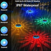 levne Podvodní světla-1/2 ks podvodních světel solární bazénové světlo LED plovoucí světlo IP67 vodotěsné pro nádrž disco bazén bazén vířivka zahradní dekorace