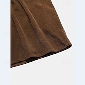 baratos Polo Clássico Masculino-Homens Camiseta de Veludo Camisa de golfe Casual Trabalho Lapela Manga Curta Básico Moderno Tecido Botões Verão Normal Preto Amarelo Marron Camiseta de Veludo