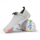 billige Sneakers til herrer-Slip-on nettingsko for menn i beige og oransje – elastiske, pustende loafers for reiser, sommerutflukter og enkel bruk på farten