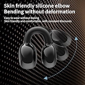 お買い得  ワイヤレスヘッドホン-オープンイヤーワイヤレスBluetoothヘッドセット – イヤークリップデザイン、軽量で快適なフィット感、Bluetooth 5.3 ドライビング、スポーツ、日常使用に最適