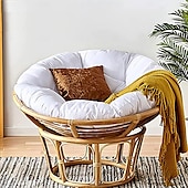 abordables Housse de canapé-Coussin rond pour balcon, patio, jardin, extérieur ou intérieur, coussin de chaise suspendu, coussin de remplacement pour chaise en forme d&#039;œuf
