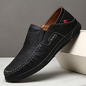 Χαμηλού Κόστους Slip-On Καθημερινά Παπούτσια-Ανδρικά πορτοκαλί μοκασίνια από τεχνητό δέρμα, άνετα, casual παπούτσια, ιδανικά για καθημερινή χρήση και χαλαρές εξόδους.
