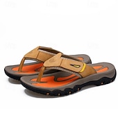 levne Sandály na dovolenou-Pánské outdoorové žabky s T-strap páskem a polstrovanou podrážkou, odolný vzor, sportovní vzhled pro dospělé, vhodné pro plážové aktivity, turistiku, použití u bazénu, letní dovolenou