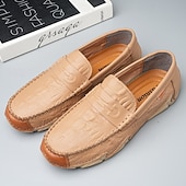 billiga Casual loafers-Vita herrloafers i konstläder med svart krokodilstruktur – eleganta och snygga slip-on-skor för semiformella evenemang, bröllop och avslappnade sammankomster