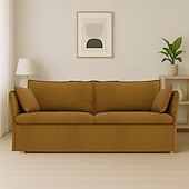 cheap Sofa Cover-Sofa Cover Suitable For BACKSÄLEN Sofa Solid Color Quilted Velvet Slipcovers