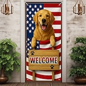 halpa Garaasi- ja ovibannerit-Itsenäisyyspäivän Ovet koristelut Ovikannet Amerikkalainen Patriotinen Kotka Ovetapetti Ovikaihdin koriste tausta Sisä-/Ulkoveranta Ovikyltti etuovelle maalaistaloon