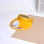 baratos Ventoinhas-chapéu de ventilador, viseiras de sol, chapéu com ventilador, chapéu de sol de grande área com ventilador de resfriamento de 2 velocidades, proteção solar