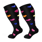 economico Cura Personale &amp; Salute-1 paio di calze a compressione graduata, polpaccio largo 15-20 mmHg, calze di supporto alte fino al ginocchio per donna &amp;Calzini circolatori per gambe gonfie, per uomini, per infermieri, per voli,