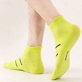 cheap Men's Socks-Men's 5 Pairs Multi Packs Socks Running Socks Casual Socks Black White Color Plain Vacation Sports &amp; Outdoor Daily Basic Medium Spring Fall Fashion Casual