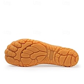 billige Sneakers til herrer-Slip-on nettingsko for menn i beige og oransje – elastiske, pustende loafers for reiser, sommerutflukter og enkel bruk på farten