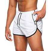 baratos shorts ativos masculinos-Homens calções atléticos Calção Shorts de Corrida Shorts de Academia Esporte Diário Secagem Rápida Alta elasticidade Confortável Bolsos Com Cordão Cintura elástica Tecido Curto Ginástica Casual