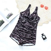 abordables Maillots une pièce et tankinis-Femmes Maillot de bain 1 pièce Dos Nu Découpé Maillot de Bain Maillots de Bain Noir Bleu Respirant Séchage Rapide Sans manches - Natation Surf Plongée en apnée Été