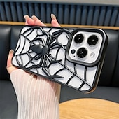 cheap iPhone Cases-Phone Case Spider Pattern for iPhone 16 Pro Max Plus iPhone 15 14 Pro Max Plus iPhone 13 Pro Max Back Cover Shockproof TPU