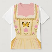 abordables Ropa Gráfica-T-Shirt bávaro Munich Alemán Gracioso Camiseta Gráfico para Mujer Adulto Impresión 3D  para Carnaval Cerveza Oktoberfest Fiesta