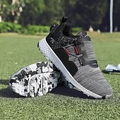 cheap Men&#039;s Golf Shoes-Men&#039;s White Golf Shoes with Multi-Traction Sole - Lightweight, Breathable Design for Outdoor Sports