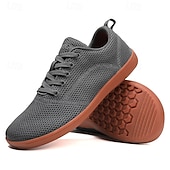 cheap Men&#039;s Sneakers-Men&#039;s White Knit Sneakers with Bright Orange Sole – Breathable Casual Shoes for Running, Outdoor Activities and Urban Style