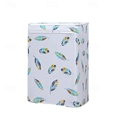 baratos Arrumação e Organização-Capa para máquina de lavar, protetor solar à prova d'água e espessado à prova de poeira para lavadora de tambor e roda ondulada, capa para eletrodomésticos de lavanderia para áreas internas e externas