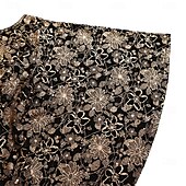 preiswerte Bodenlänge-Kleid Mutter der Braut Kleid Elegantes Boot-Ausschnitt Bodenlänges Spitzen Kurzarm mit Pailletten