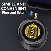 cheap Tool Accessories-Music Amplifier Speaker for Cell Phones, Plug and Play, 5X Amplification, Crystal Clear Sound, Compact Speaker for Home or Travel (3.5mm Socket,Type-c Socket)