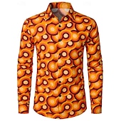 cheap Tops-Retro Vintage 1970s Shirt Disco Geometic Psychedelic Men&#039;s Halloween Carnival Music Festival Pride Parade Pride Month Adults&#039; Shirt