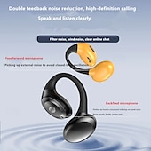 baratos Auscultadores TWS True Wireless-Fones de Ouvido Sem Fio GD06 Open-Ear Bluetooth 5.3 – TWS Clip-On Fones de Ouvido para Esportes com Microfone Baixa Latência para Jogos Chamada em HD À Prova d&#039;Água IPX5
