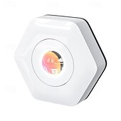 billige Innendørsbelysning-Sekskantet katteøye-vegglampe, skaplamper, solnedgangslampe, projektor, solnedgangslys, batteridrevet, berøringslys, kranlys, av/på, selvklebende lys, for bokhylle, spiskammers, hjem og soveromsdekor