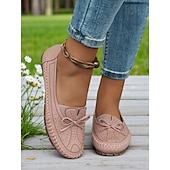 ieftine Mocasini de Damă-mocasini mocasini pentru femei – pantofi moi cu detaliu fundita si design cu strasuri, ideali pentru confort casual si plimbari primavara/vara