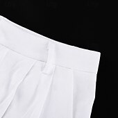 cheap Sets-Women&#039;s Active Fashion Blouse Pants Sets Sleeveless V Neck Solid Color Dubbele Rij Knopen Daily Casual Daily Black White Pink Summer Regular Fit