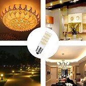 abordables Ampoules LED type maïs-Ampoules LED E14 12 V 24 V AC/DC 5 W 63 LED 4014 SMD ampoule 40 W équivalent ampoule à incandescence 400-450 lumens dimmable pour maison bateau camping-car marine 4 pièces