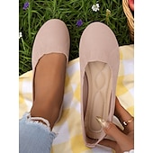 baratos Sapatilhas de mulher-sapatilhas femininas flyknit slip-on - cabedal em malha macia com elasticidade confortável, leve e respirável, ideal para uso casual e passeios de verão