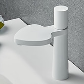 abordables Robinets de lavabo-Robinet de lavabo - Cascade Électroplaqué Ensemble central Poignée unique à un trouBath Taps