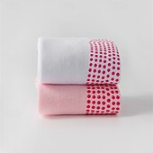 halpa Henkilökohtainen hoito ja terveys-3 paria pitäviä pilates-sukkia naisille, liukumattomat jooga-urheilusukat, pitkät puuvillaiset liukumattomat sukat silikonipisteillä, hengittävät hiljaiset barre-sukat sisätiloissa käytettäväksi